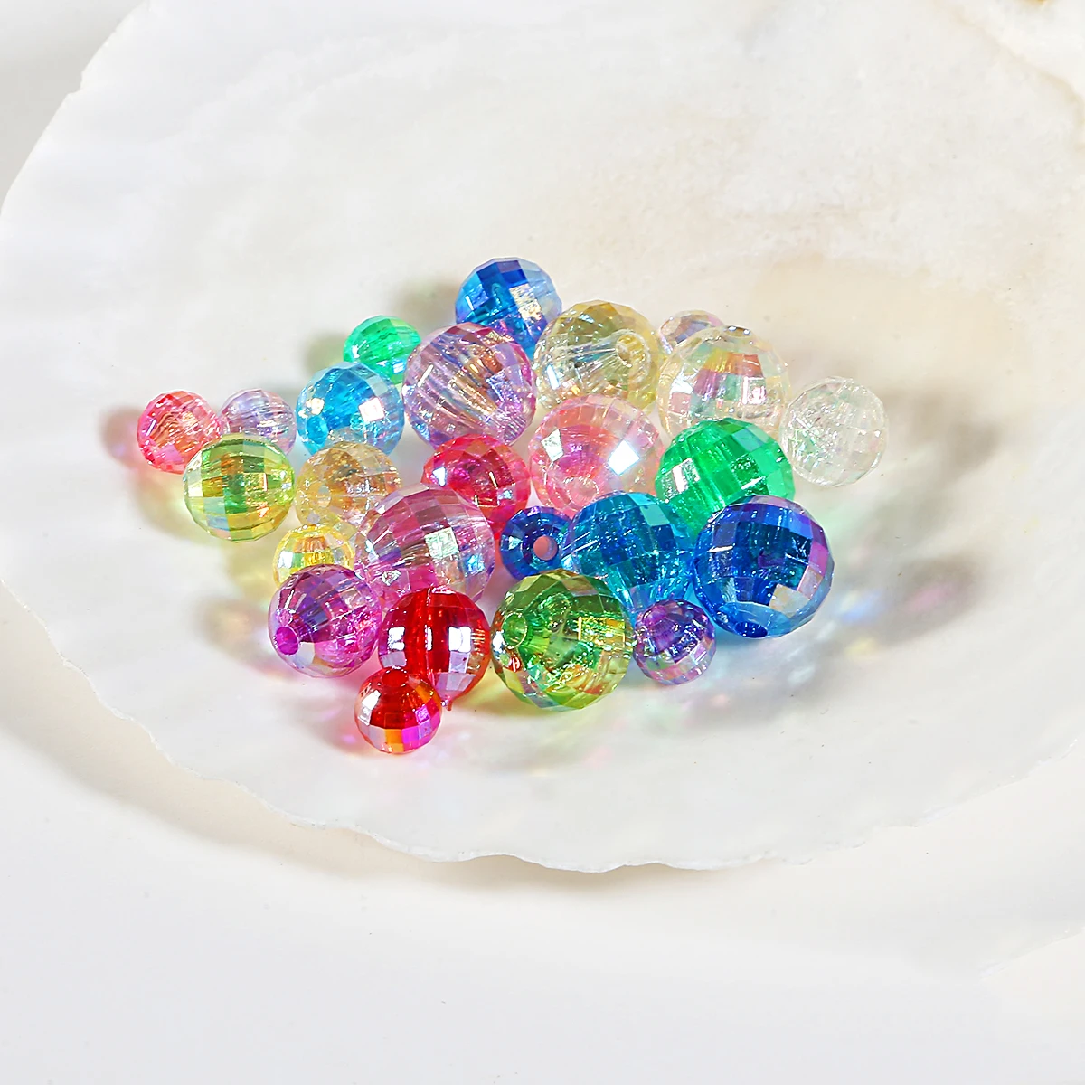 200 100 шт 6/8/10 мм камушки бусинки Rondelle граненые Акриловые бусины Свободные Spacer