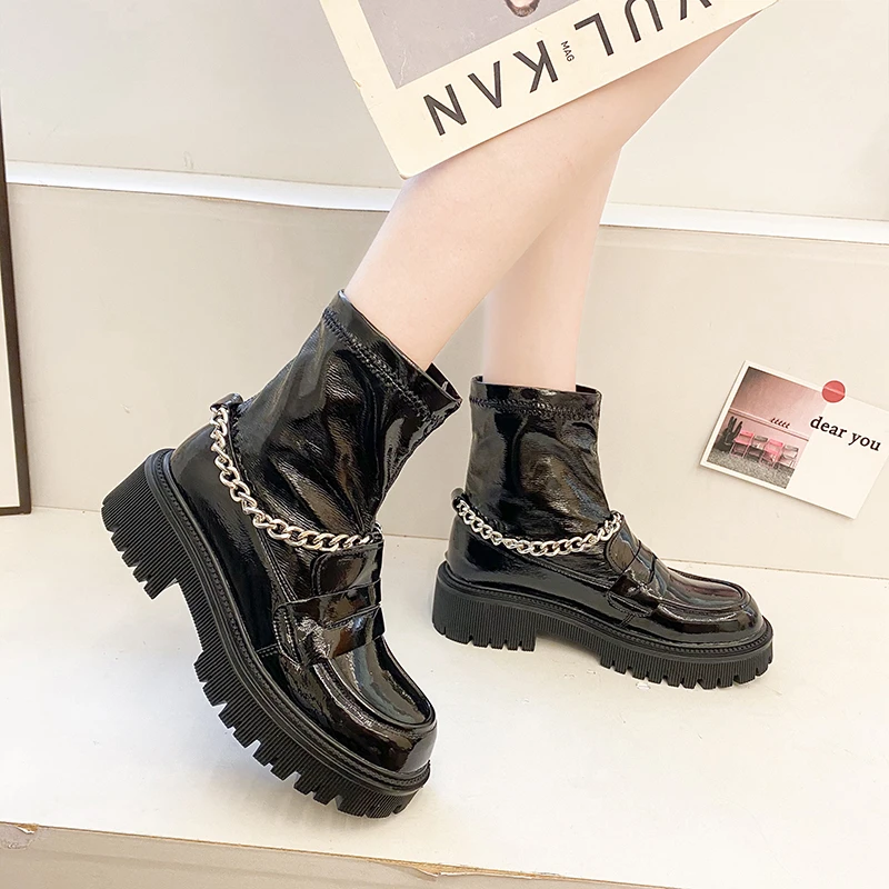 2022 New Autumn Winter Newest Women Boots Round Toe Chain Lace Up Zip Comfortable Flat Casual Shoes Woman Ankle Boots
2022 New Autumn Winter Newest Women Boots Round Toe Chain Lace Up Zip Comfortable Flat Casual Shoes Woman Ankle Boots