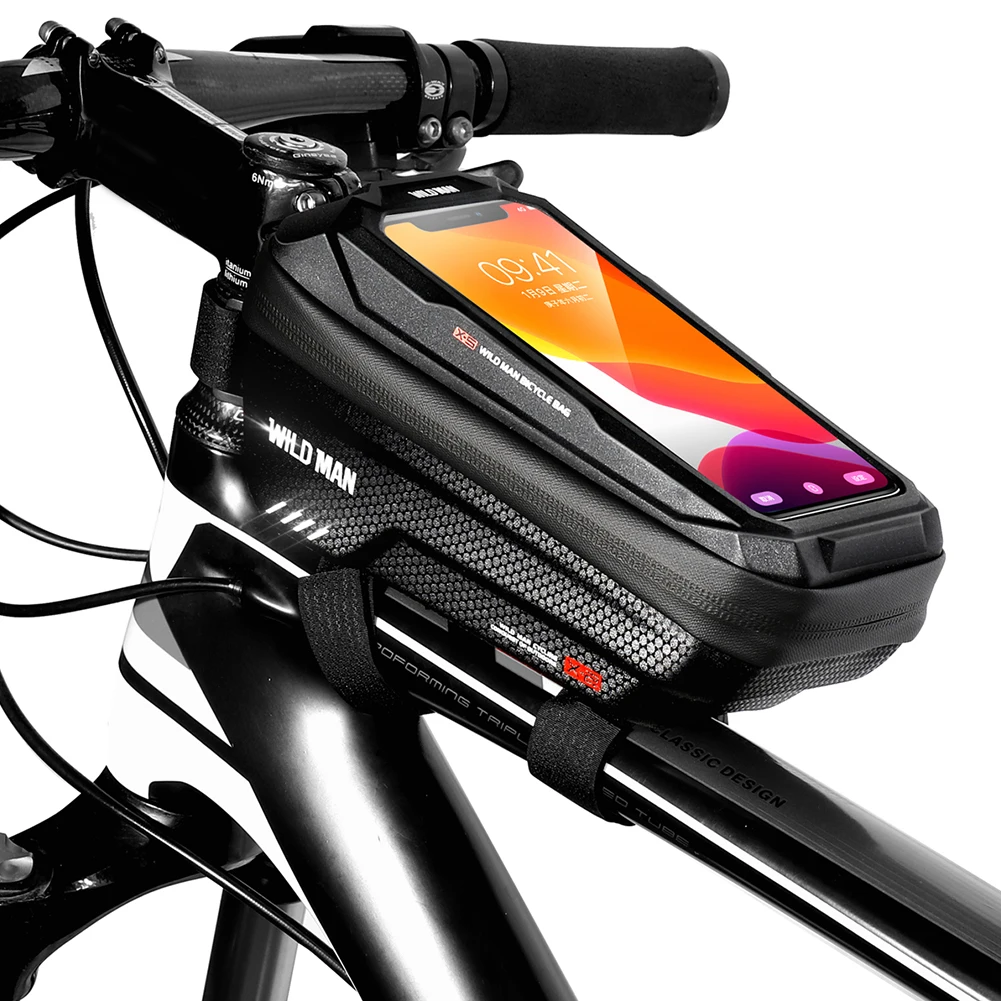 Bike Top Tube Hard Shell Pouch Waterproof Bags MTB Biking Bicycle Touch Screen PortableDustproof Cycling Parts for WILD MAN
Bike Top Tube Hard Shell Pouch Waterproof Bags MTB Biking Bicycle Touch Screen PortableDustproof Cycling Parts for WILD MAN