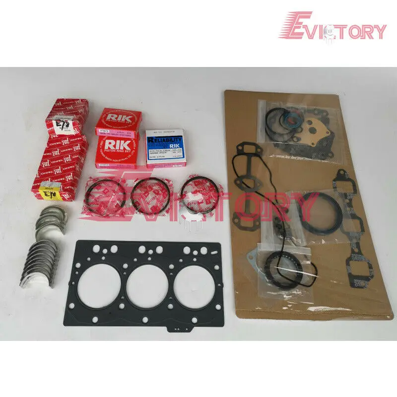 For yanmar 3TN78E 3TN78 3TNE78 3D78E piston ring+overhaul gasket kit+engine bearing 
For yanmar 3TN78E 3TN78 3TNE78 3D78E piston ring+overhaul gasket kit+engine bearing