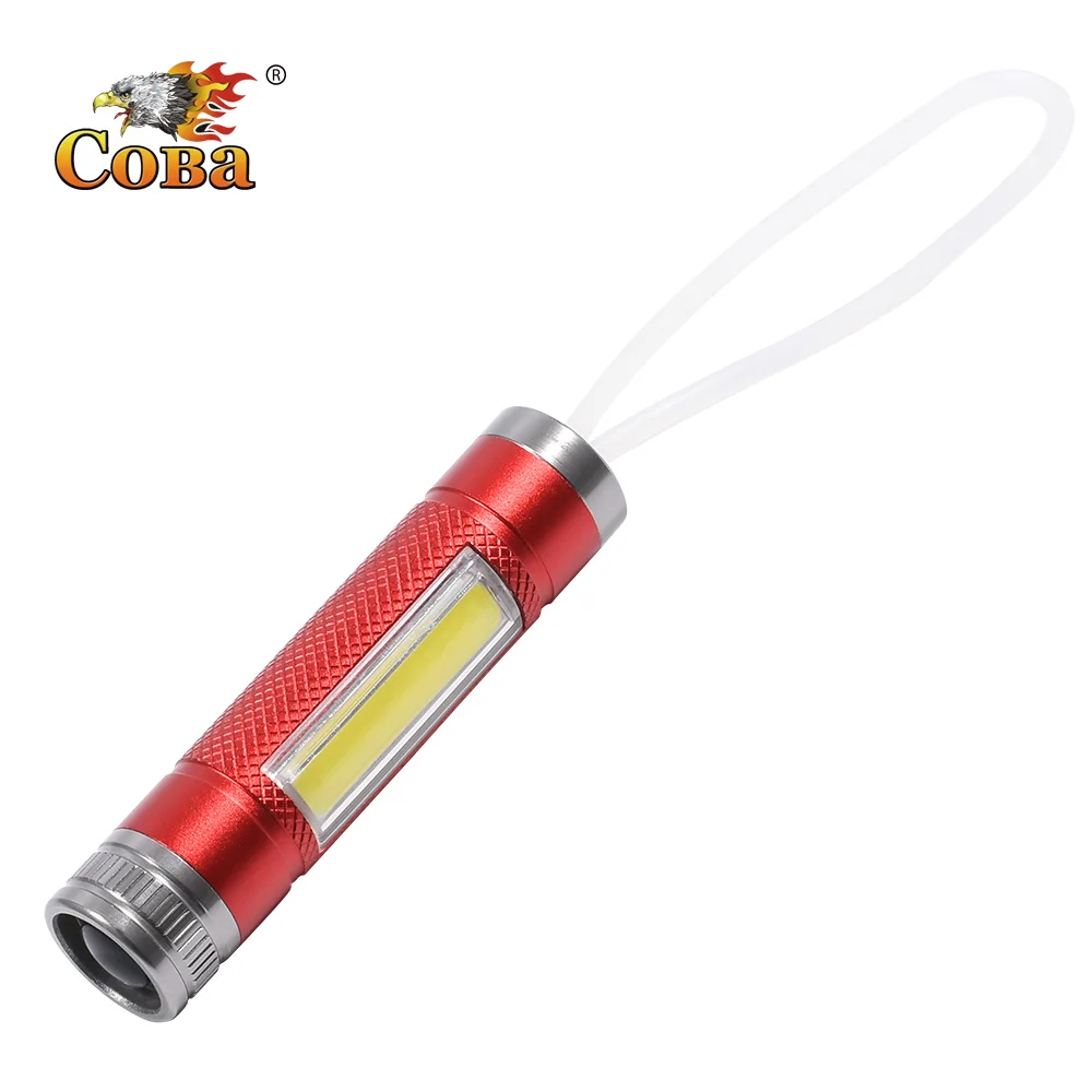 Cob portable light 800LM led mini tactical flashlight bicycle keychain light 1*AAA battery waterproof Aluminum alloy 2 modes 
Cob portable light 800LM led mini tactical flashlight bicycle keychain light 1*AAA battery waterproof Aluminum alloy 2 modes