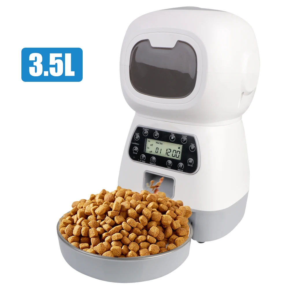 EU Plug 3.5L For Cats Dogs Automatic Timer Pet Feeder Smart Food Dispenser Stainless Steel Bowl Pet Supplies
EU Plug 3.5L For Cats Dogs Automatic Timer Pet Feeder Smart Food Dispenser Stainless Steel Bowl Pet Supplies