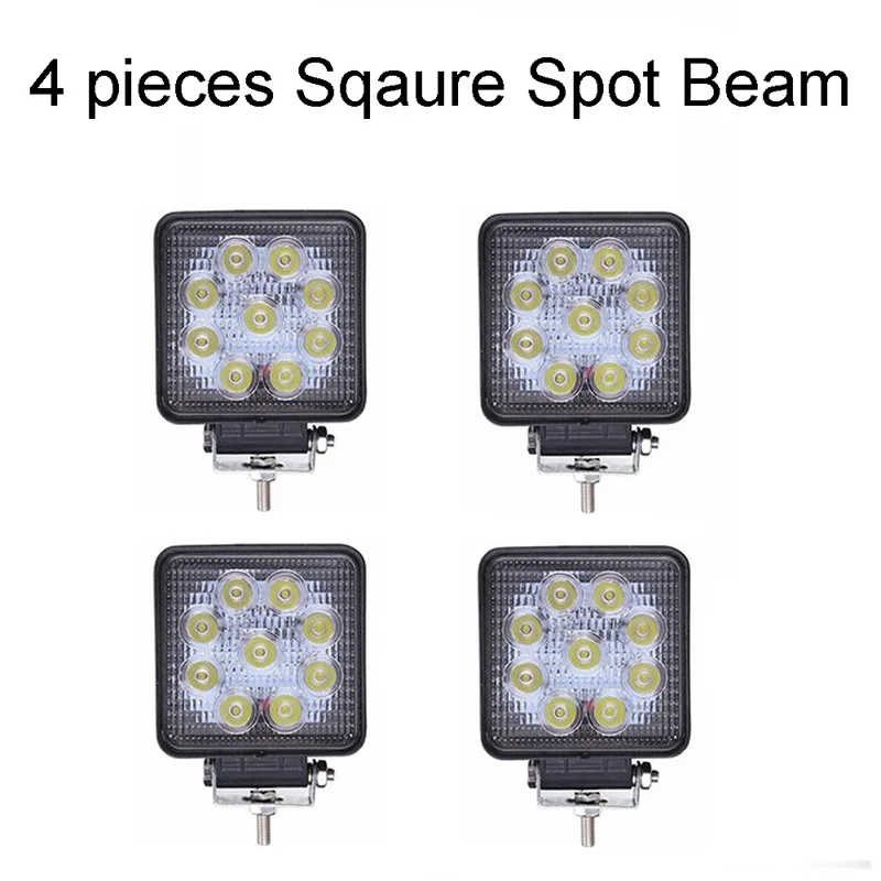 ECAHAYAKU 4Pcs 4 inch Square 27W LED Work Light 6000K LED Work Lamp DC 12V for Off Road 4x4 ATV Tractor Train Bus Boat ATV UTV
ECAHAYAKU 4Pcs 4 inch Square 27W LED Work Light 6000K LED Work Lamp DC 12V for Off Road 4x4 ATV Tractor Train Bus Boat ATV UTV