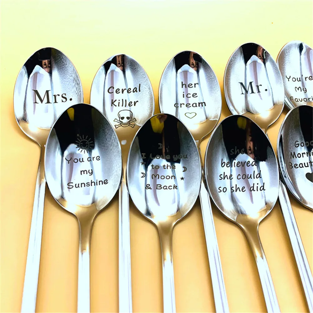1pcs Spoon Valentines Day Gift Anniversary Gift Boyfriend Stainless Steel Spoon Good Morning Handsome Beautiful Girlfriend Gift
1pcs Spoon Valentines Day Gift Anniversary Gift Boyfriend Stainless Steel Spoon Good Morning Handsome Beautiful Girlfriend Gift