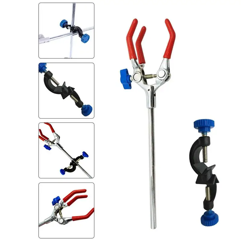 2pcs Labs Burette Clamps Prong Finger Labs Clamps with Laboratory Stand Clip
2pcs Labs Burette Clamps Prong Finger Labs Clamps with Laboratory Stand Clip