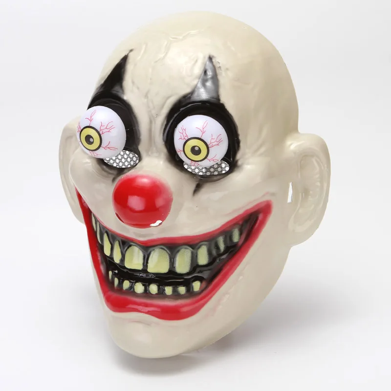 

Horror Clown Mask Vampire Plastic PVC Prop Halloween Cosplay Theme Carnival Adult / Child Masks 06#
