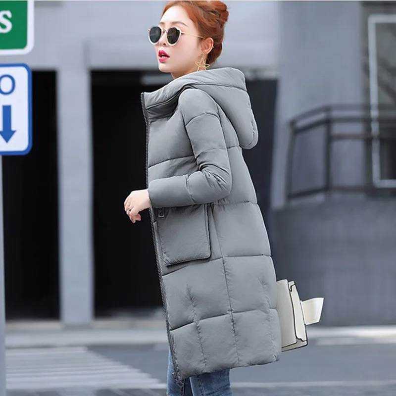 Модное хлопковое пальто с большими карманами на молнии новинка 2020 зимняя куртка