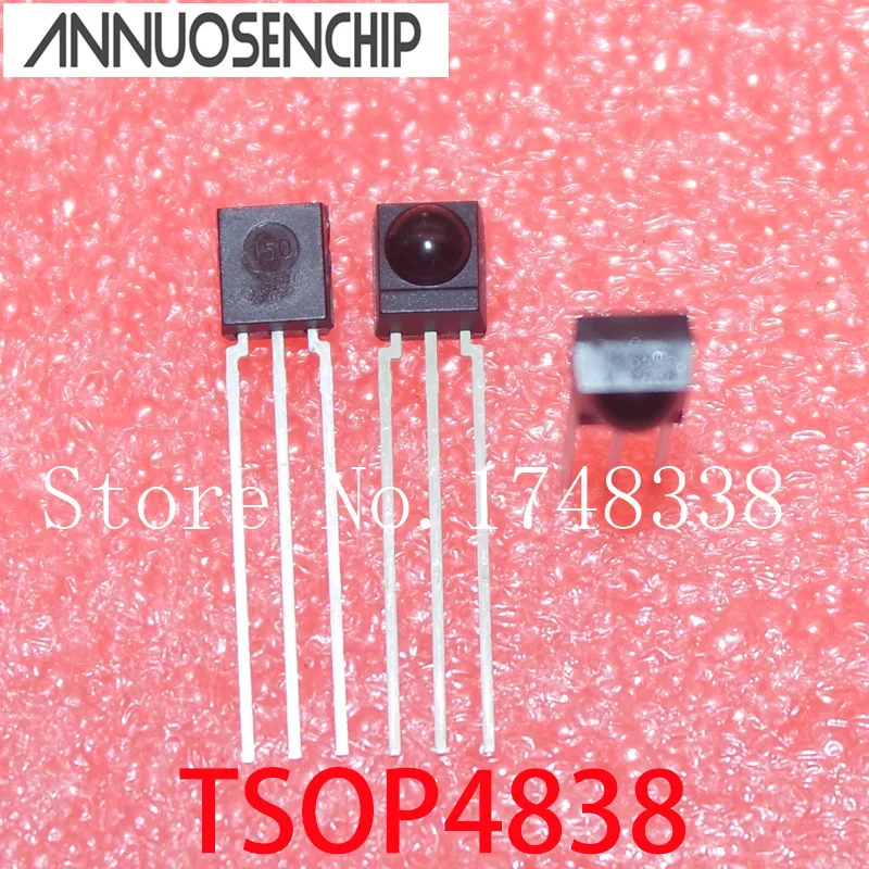Модуль приемника TSOP4838 P4838 TSOP 4838 DIP-3 38 кГц 50 шт.