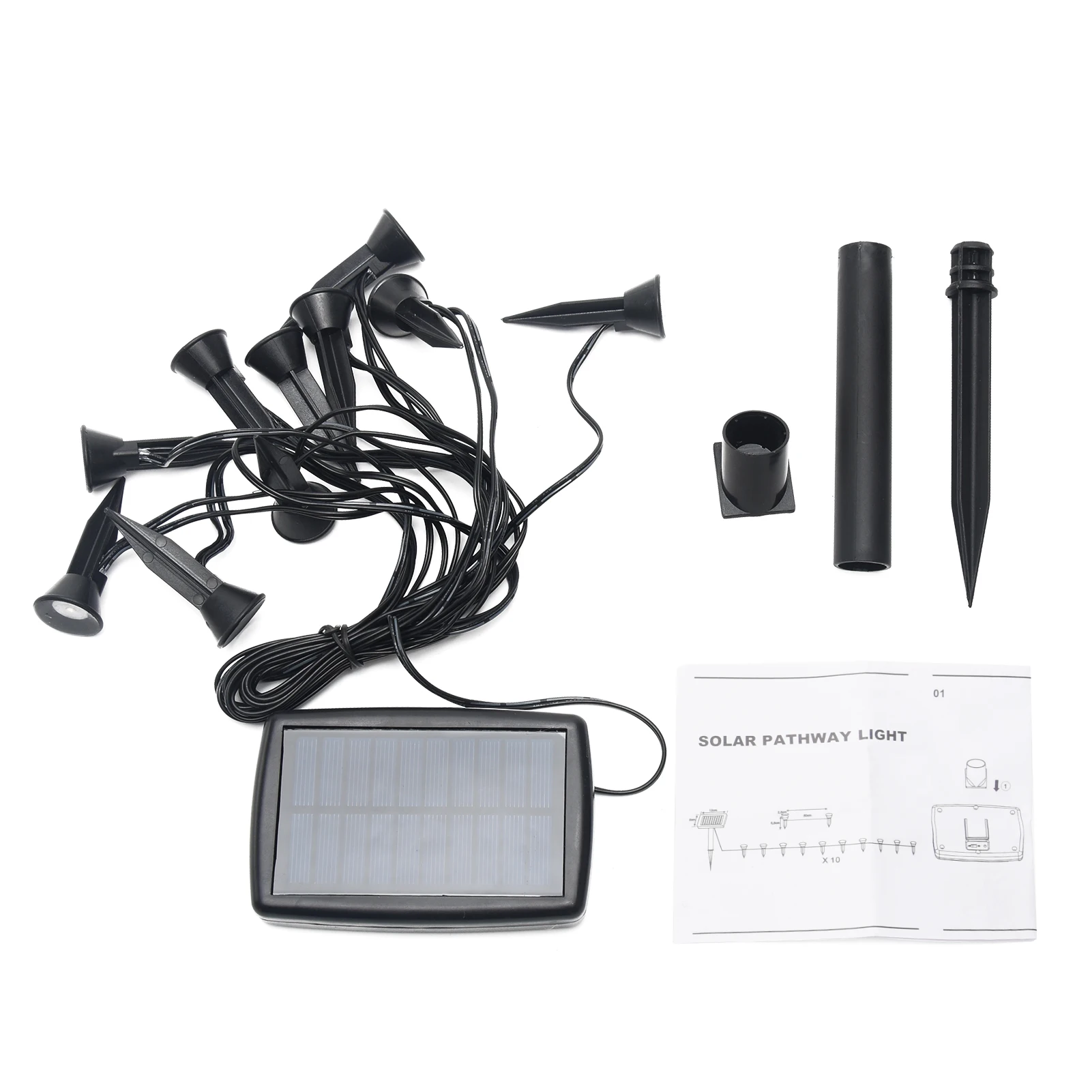 10 In 1 Yard IPX4 Waterproof Pathway Easy Install Deck Modern Solar Powered Spike Lamp Ground Lights Walkway Patio Lawn
10 In 1 Yard IPX4 Waterproof Pathway Easy Install Deck Modern Solar Powered Spike Lamp Ground Lights Walkway Patio Lawn