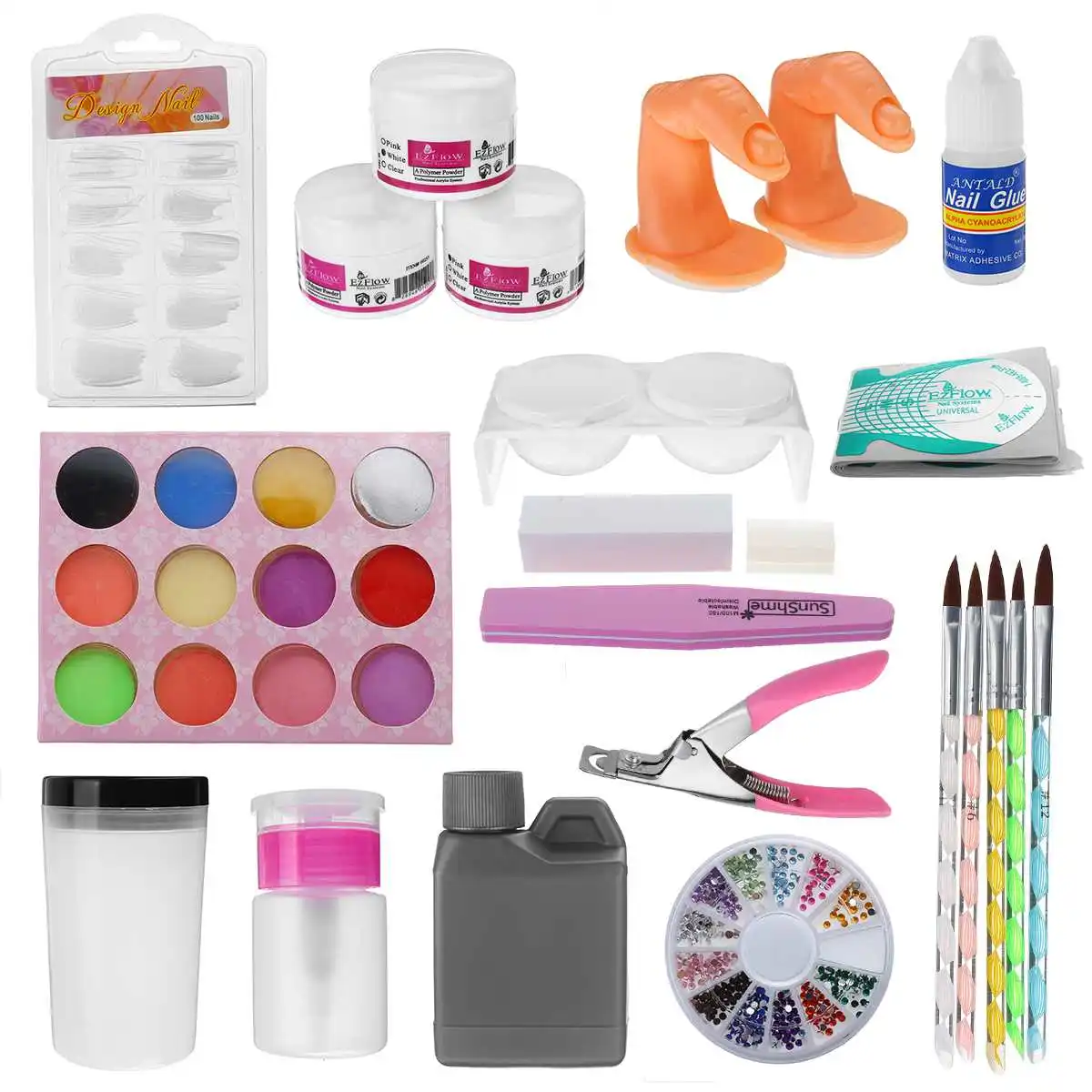 NEW 100PCS Full DIY Acrylic Art Kit Set For Manicure Gel Nail Kit Professional Set Tools For Manicure Nail Art Decorations
NEW 100PCS Full DIY Acrylic Art Kit Set For Manicure Gel Nail Kit Professional Set Tools For Manicure Nail Art Decorations