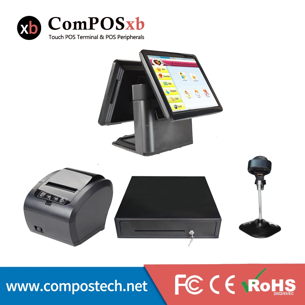 Windwos Point Of Sale Dual screen 15 + 15 inch iPos System Windows POS Terminal Touch Screen All In One Pos Pc For Restaurant
Windwos Point Of Sale Dual screen 15 + 15 inch iPos System Windows POS Terminal Touch Screen All In One Pos Pc For Restaurant