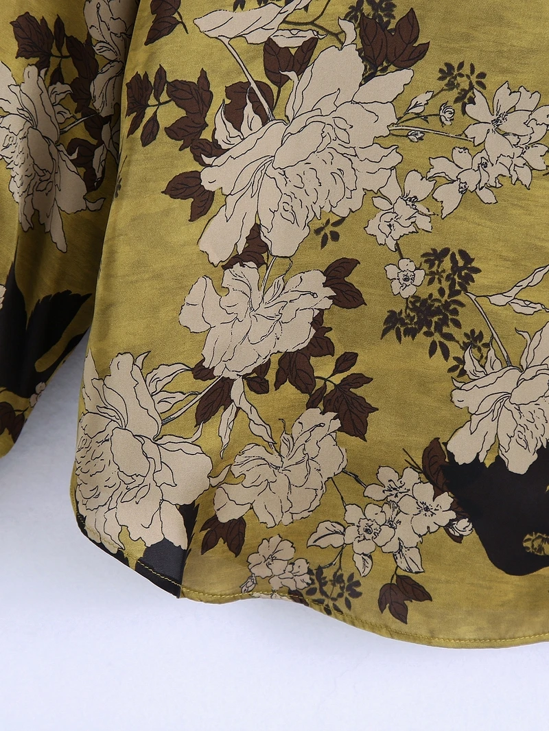 Women Long Sleeve Shirt Spring 2021 New Fashion Vintage Floral Prints Blouse Modern Lady Casual Top
Women Long Sleeve Shirt Spring 2021 New Fashion Vintage Floral Prints Blouse Modern Lady Casual Top