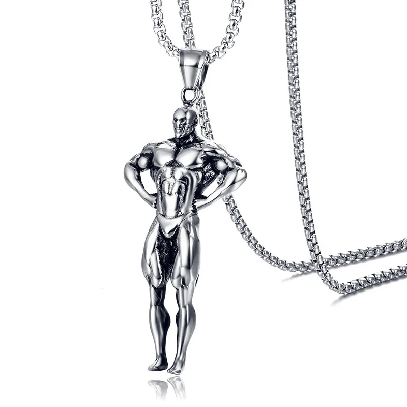 New Fitness Men's Titanium Steel Stainless Muscle Sports Pendant Personalized Trend Necklace
New Fitness Men's Titanium Steel Stainless Muscle Sports Pendant Personalized Trend Necklace