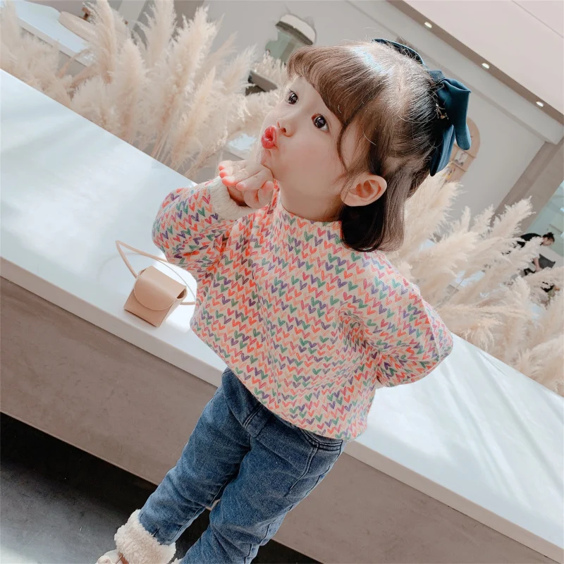 Girls Sweater Baby's Coat Outwear 2021 Sweetheart Thicken Warm Winter Autumn Knitting Scoop Jacket Long Sleeve Children's Clothi
Girls Sweater Baby's Coat Outwear 2021 Sweetheart Thicken Warm Winter Autumn Knitting Scoop Jacket Long Sleeve Children's Clothi