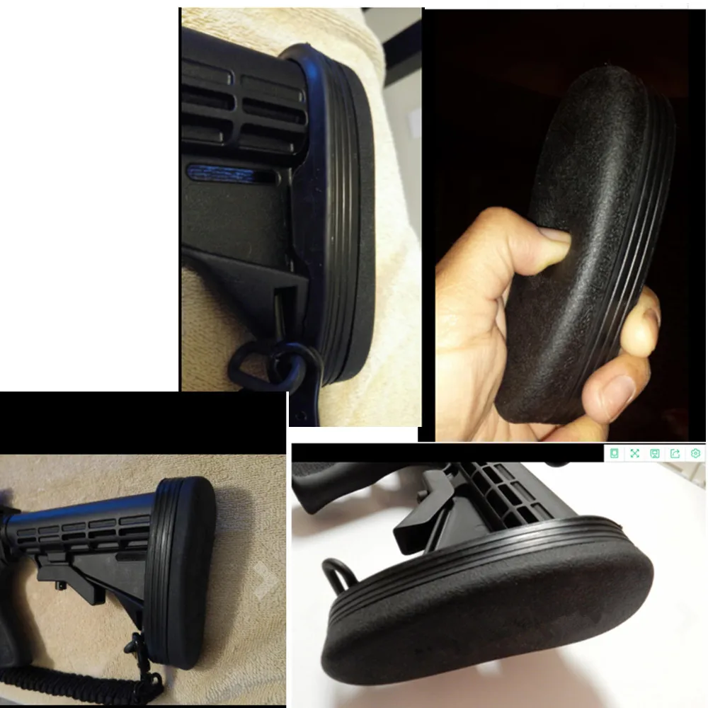 Tactical Airsoft Sports Buttstock Rubber Pad Shotgun Rifle Shooting Snap-On Recoil Pad for 6-Position Adjustable Stocks
Tactical Airsoft Sports Buttstock Rubber Pad Shotgun Rifle Shooting Snap-On Recoil Pad for 6-Position Adjustable Stocks