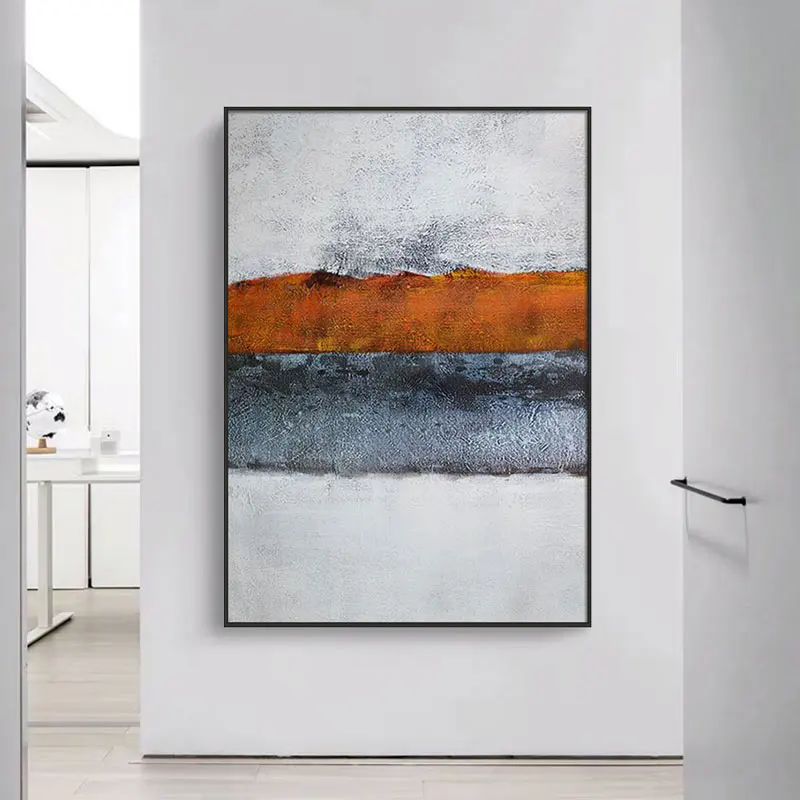 Modern minimalist paintings minimalist orange house Jifeng hand-painted porch abstract decorative painting
Modern minimalist paintings minimalist orange house Jifeng hand-painted porch abstract decorative painting