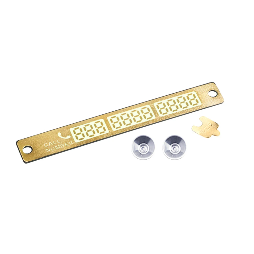 Luminous Car Phone Number Card Aluminum Alloy Temporary Parking Phone Number Plate Suction Cup Park Stop Plate Car Accessories
Luminous Car Phone Number Card Aluminum Alloy Temporary Parking Phone Number Plate Suction Cup Park Stop Plate Car Accessories