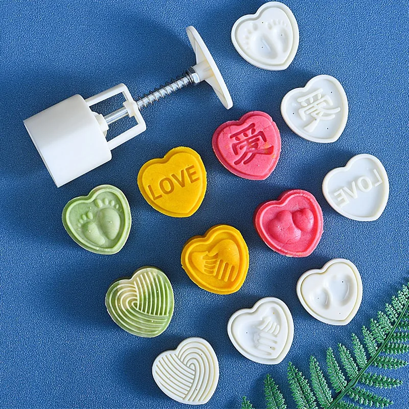 Heart Shaped Mooncake Mold Mid Autumn Festival DIY Hand Pressure Fondant Moon Cake Mould Kitchen Baking Decorating Mold Bakeware
Heart Shaped Mooncake Mold Mid Autumn Festival DIY Hand Pressure Fondant Moon Cake Mould Kitchen Baking Decorating Mold Bakeware