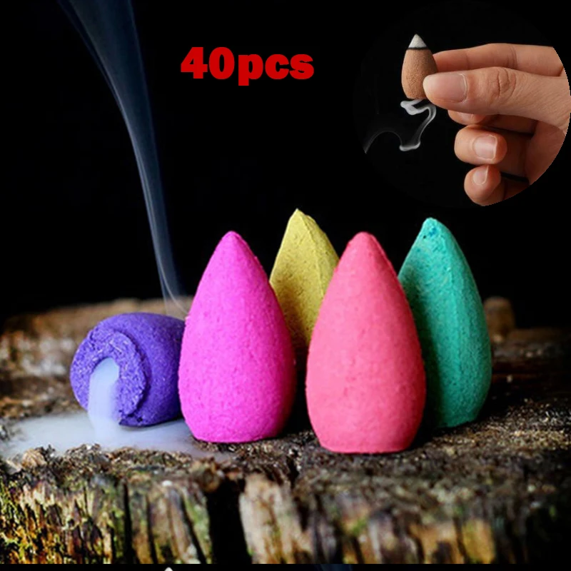 New 40/50Pcs/Bag Incense Cones For Backflow Tower Accessories Aromatherapy Incense Rose Jasmine Natural Sandalwood Agarwood
New 40/50Pcs/Bag Incense Cones For Backflow Tower Accessories Aromatherapy Incense Rose Jasmine Natural Sandalwood Agarwood