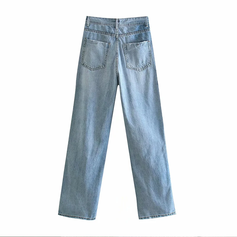 Za 2021 Summer Women Hollow Out Hole Light Blue Denim Jeans Pants Trousers High Waist Lady Pants Pantalon MSD1864
Za 2021 Summer Women Hollow Out Hole Light Blue Denim Jeans Pants Trousers High Waist Lady Pants Pantalon MSD1864