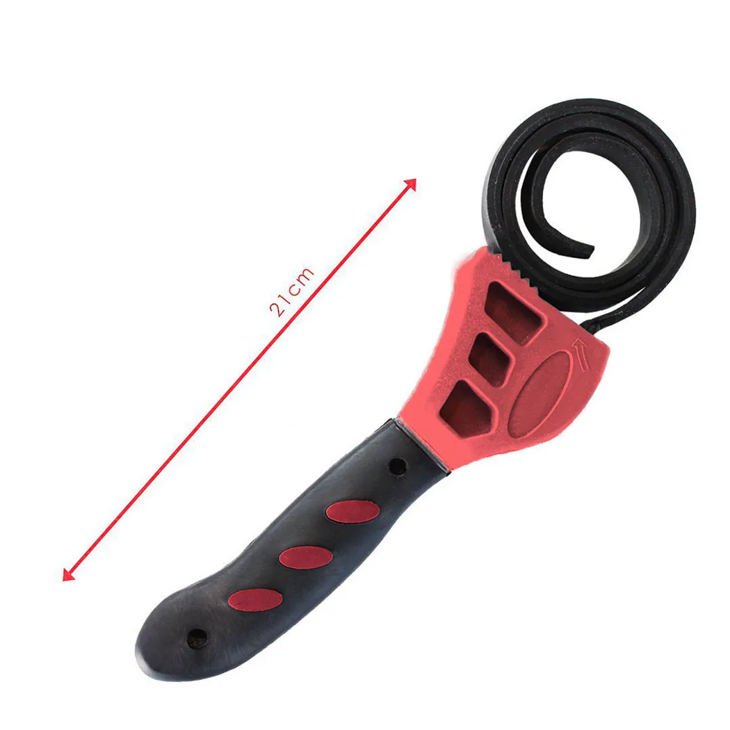 Opener Strap Wrench Hand Tool Adjustable Repair Bottle Constricting Rubber Spanner 21-50cm
Opener Strap Wrench Hand Tool Adjustable Repair Bottle Constricting Rubber Spanner 21-50cm