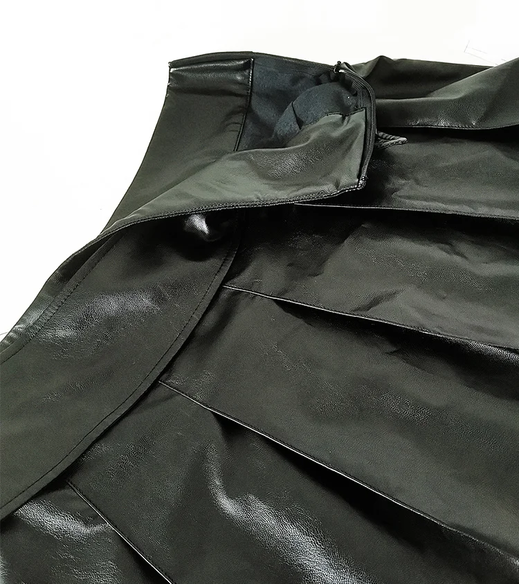 2021 spring and summer women's new leather skirt fashion all-match high waist pleated sexy short skirt women 
2021 spring and summer women's new leather skirt fashion all-match high waist pleated sexy short skirt women