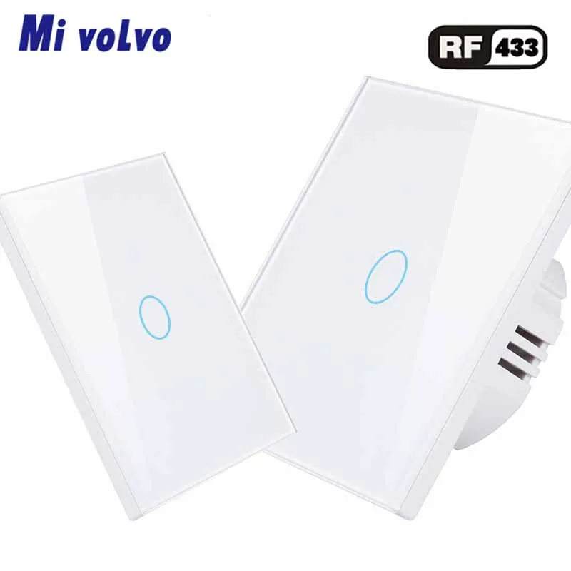 Mivolvo Wireless touch switch RF remote control can be freely pasted and installed EU single firewire 1gang wall sticker switch
Mivolvo Wireless touch switch RF remote control can be freely pasted and installed EU single firewire 1gang wall sticker switch