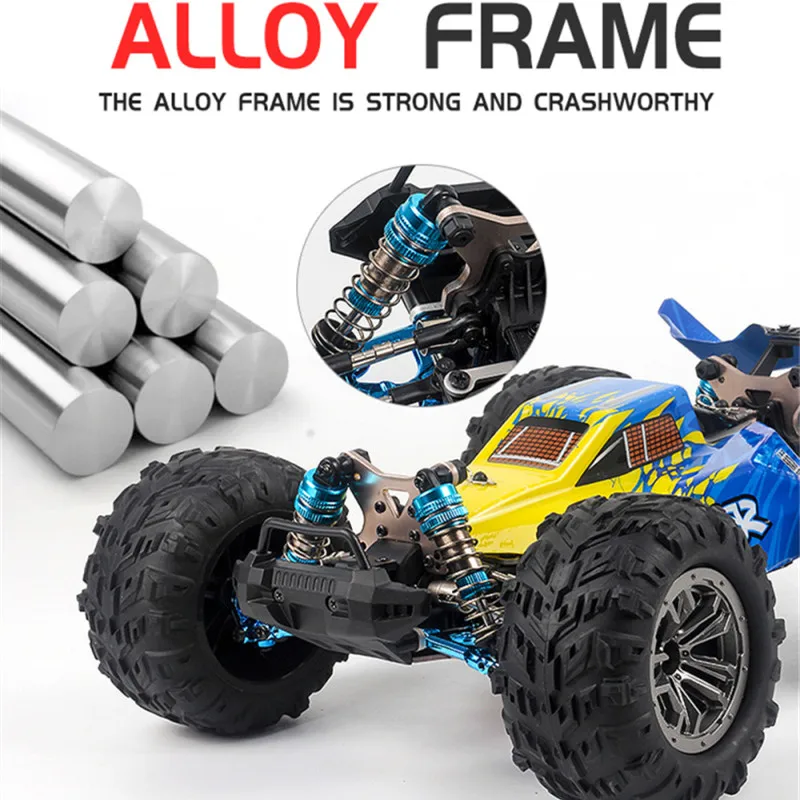 Professional Racing Car Brushless Power Motor 2.4G 70KM/H Alloy Independent Shockproof Climbing Vehicles RTR With 3PCS Battery
Professional Racing Car Brushless Power Motor 2.4G 70KM/H Alloy Independent Shockproof Climbing Vehicles RTR With 3PCS Battery