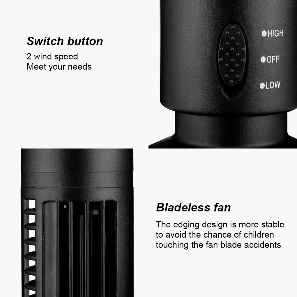 Portable USB Air Conditioner Mini Vertical Bladeless Fan Summer Air Cooler For Home Office Travel Cooling Tower Fan 2021New
Portable USB Air Conditioner Mini Vertical Bladeless Fan Summer Air Cooler For Home Office Travel Cooling Tower Fan 2021New