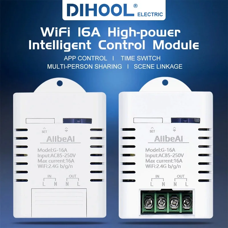 16A Smart Wifi Controller | Smart Home Switch Wifi Power Switch| LED light EWelink Smart Life APP Wireless Remote Switch Module
16A Smart Wifi Controller | Smart Home Switch Wifi Power Switch| LED light EWelink Smart Life APP Wireless Remote Switch Module