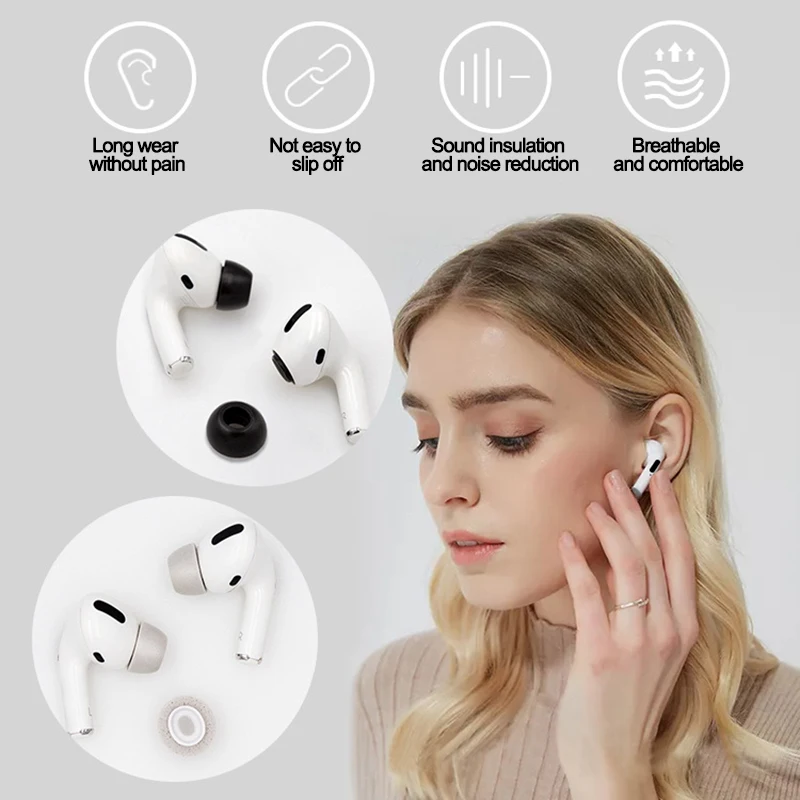Soft Memory Foam Ear Tips for Airpods pro Replacement Earbuds Cover For Apple Airpods Pro Eartips with Box AirPods Accessories
Soft Memory Foam Ear Tips for Airpods pro Replacement Earbuds Cover For Apple Airpods Pro Eartips with Box AirPods Accessories