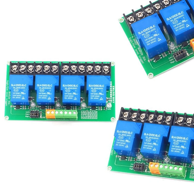 4 Channel Relay Module 30A with Optocoupler Isolation Supports High and Low Triger Trigger for Smart Home
4 Channel Relay Module 30A with Optocoupler Isolation Supports High and Low Triger Trigger for Smart Home