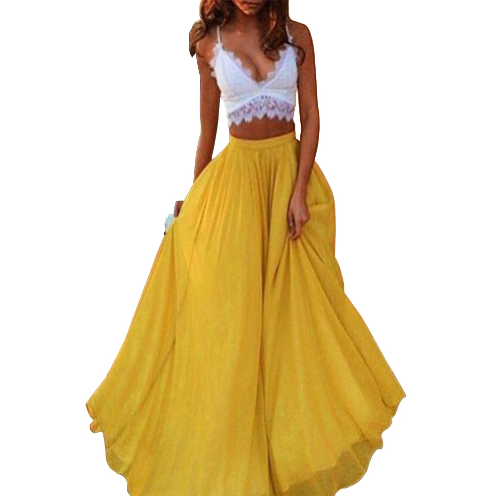 Casual Women Skirt Chiffon Summer Solid Travel Loose Sexy Long Daily High Waist Fashion Party Maxi
Casual Women Skirt Chiffon Summer Solid Travel Loose Sexy Long Daily High Waist Fashion Party Maxi