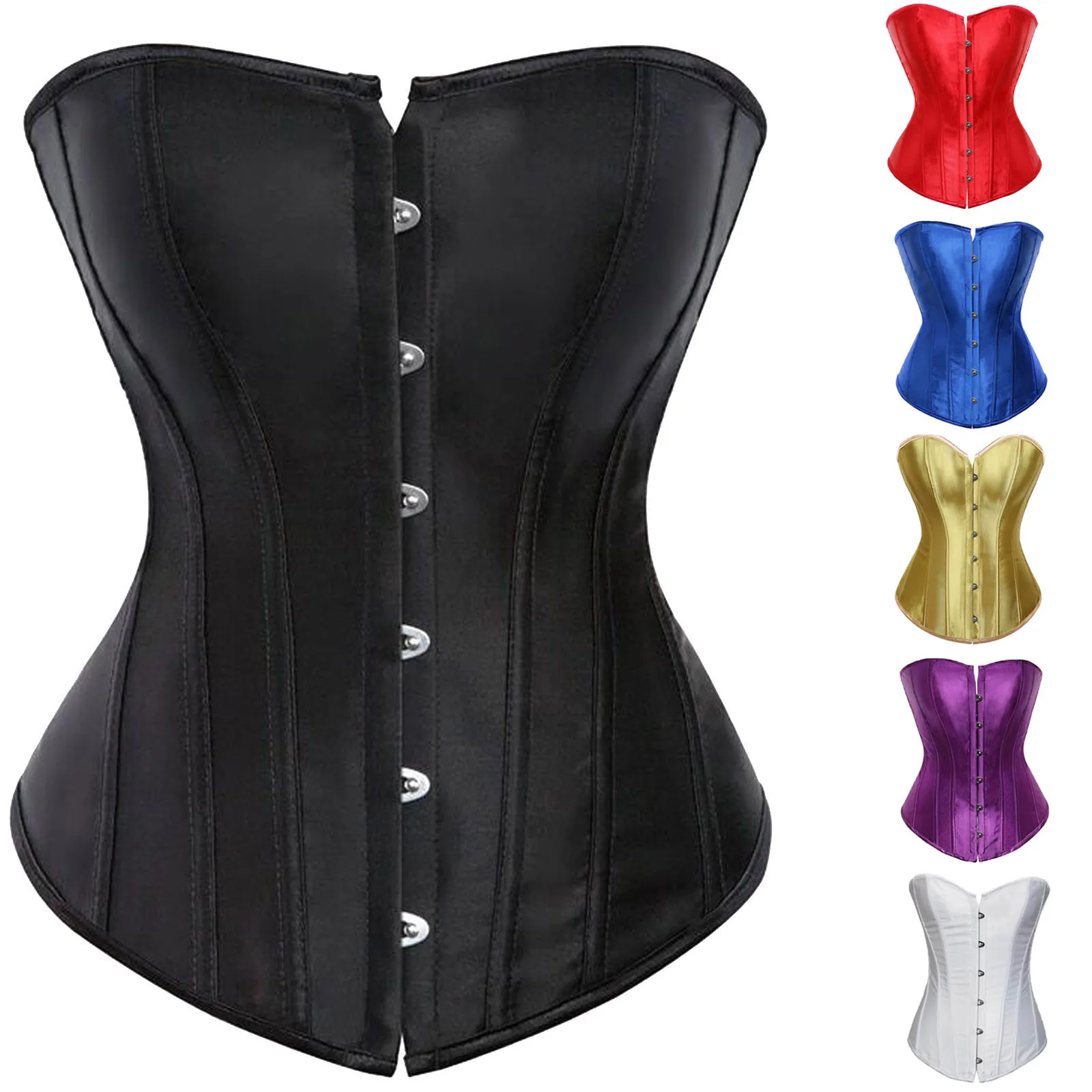 Fashion Women Shapewear Front Buckles Body Building Boned Corsets Sexy Plus Outfit Waist Trainer Slimming Stain Waist Belt Fajas
Fashion Women Shapewear Front Buckles Body Building Boned Corsets Sexy Plus Outfit Waist Trainer Slimming Stain Waist Belt Fajas