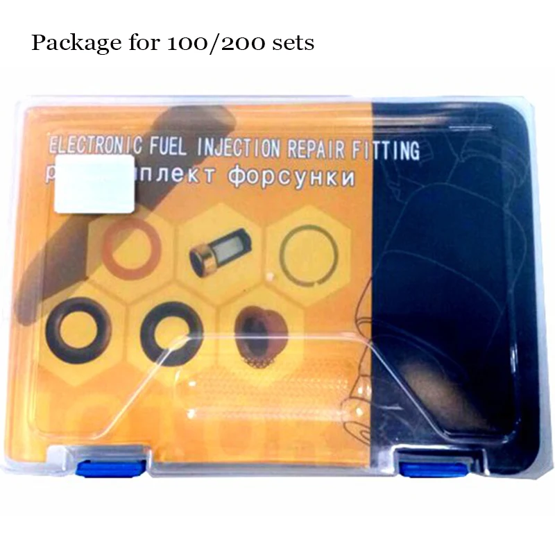 free shipping 4/100/200 sets Fuel injector repair kit including fuel injector filter o-ring plastic washer pintle cap (RK01201)
free shipping 4/100/200 sets Fuel injector repair kit including fuel injector filter o-ring plastic washer pintle cap (RK01201)