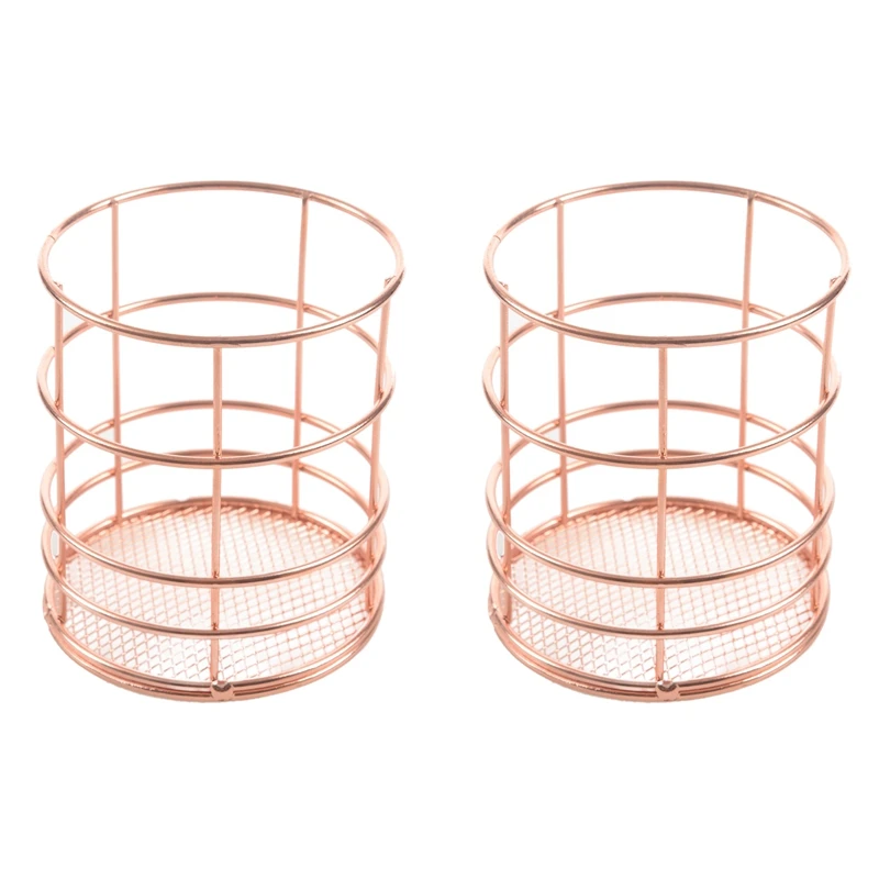 2X Rose Gold Wire Net Pencil Holder Round Iron Mesh Pen Cup Stationery Organizer Desk Sorter for Office Home School
2X Rose Gold Wire Net Pencil Holder Round Iron Mesh Pen Cup Stationery Organizer Desk Sorter for Office Home School