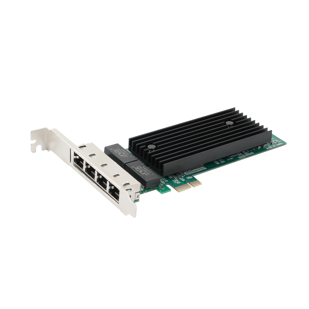 PCI-E × 1 четырехпортовая гигабитная сетевая карта 82576EB, Серверная сетевая карта, четырехпортовый Ethernet NIC
PCI-E × 1 четырехпортовая гигабитная сетевая карта 82576EB, Серверная сетевая карта, четырехпортовый Ethernet NIC