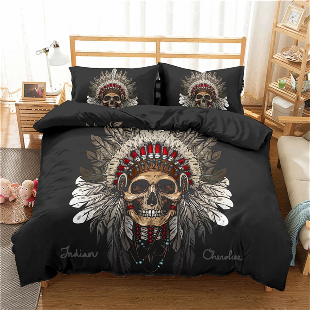 Luxury Halloween Skull Duvet Cover Set 2/3 Pcs Retro Bedding 3d Beddding Set Quilt Cover with Pillowcase Queen Dropshipping
Luxury Halloween Skull Duvet Cover Set 2/3 Pcs Retro Bedding 3d Beddding Set Quilt Cover with Pillowcase Queen Dropshipping