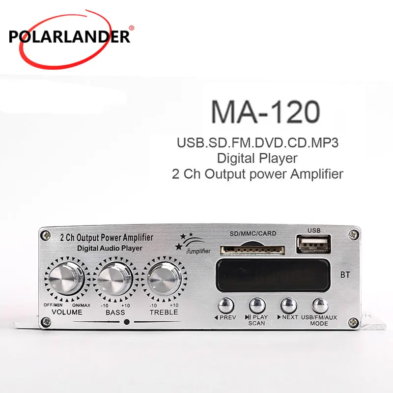 SD-карта оригинальный MP3 USB 12 в автомобильный стерео аудио усилитель 20WX2 RMS 2CH