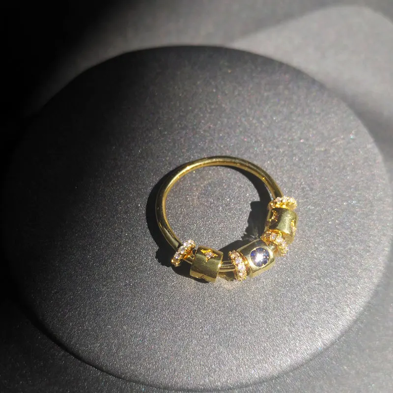 S925 Sterling Silver Ring New Season to Revolve Star and Moon Ring Women Fashion French Light Luxury Bohemian Jewelry 
S925 Sterling Silver Ring New Season to Revolve Star and Moon Ring Women Fashion French Light Luxury Bohemian Jewelry