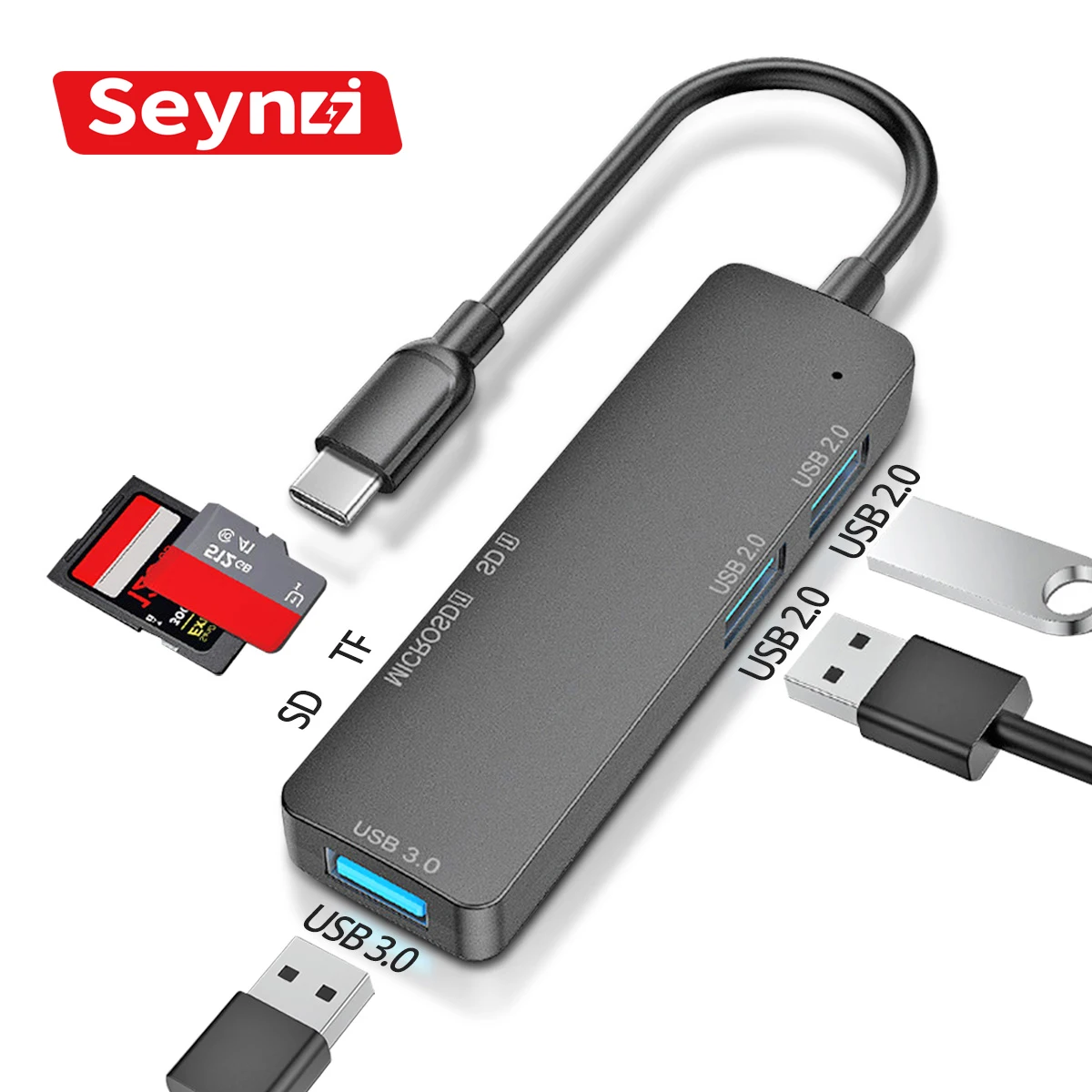 Фото USB-концентратор SeynLi для Macbook m1 air imac Xiaomi | Компьютеры и офис
