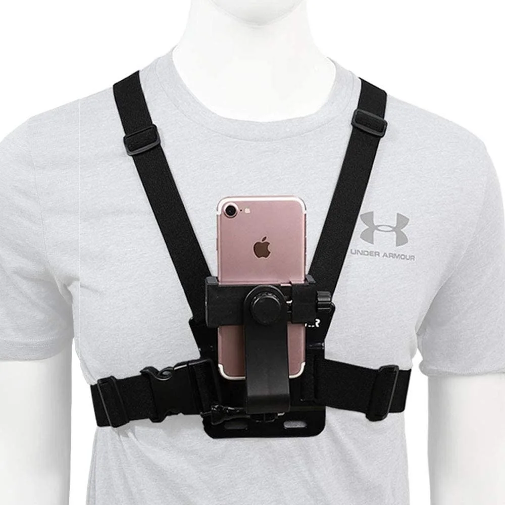 Mobile phone chest strap bracket, iPhone POV Action Camera universal mobile phone clip harness strap bracket, etc
Mobile phone chest strap bracket, iPhone POV Action Camera universal mobile phone clip harness strap bracket, etc