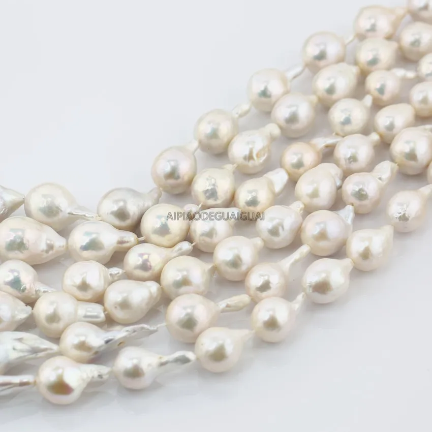 APDGG Natural Real 13-15mm AAA freshwater cultured natural baroque white pearl strands loose beads women lady jewelry DIY
APDGG Natural Real 13-15mm AAA freshwater cultured natural baroque white pearl strands loose beads women lady jewelry DIY