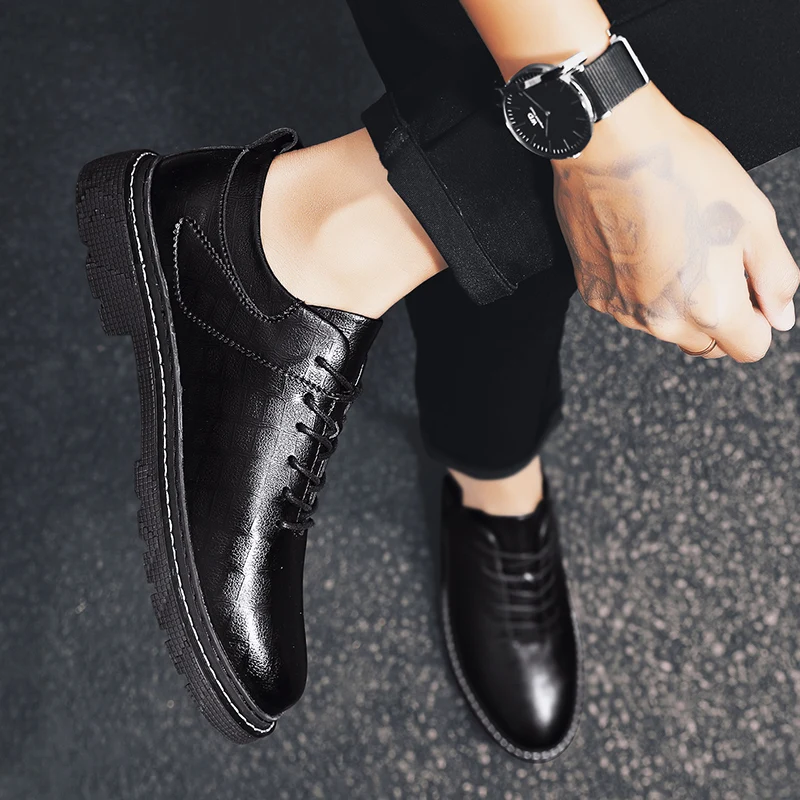 Zapatos Casuales Men Black Casual Shoes Leather 2020 Fashion Comfortable Breathable Men's Mens For Summer Leisure
Zapatos Casuales Men Black Casual Shoes Leather 2020 Fashion Comfortable Breathable Men's Mens For Summer Leisure