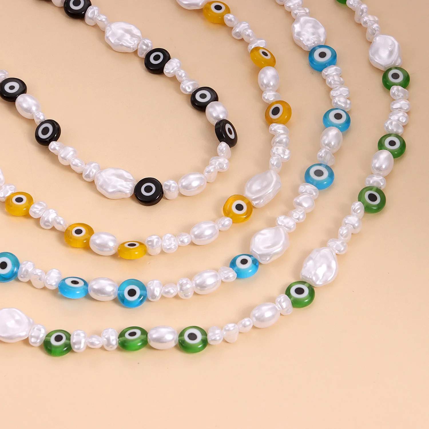 Imitation Pearl Beaded Necklace Jewelry Choker Adjustable Eye Necklaces for Couple Women Lovers Men Girls Boys Lady Female Gift
Imitation Pearl Beaded Necklace Jewelry Choker Adjustable Eye Necklaces for Couple Women Lovers Men Girls Boys Lady Female Gift