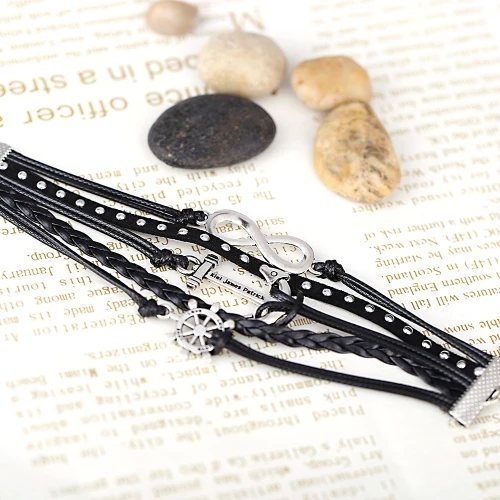 USA WarehouseFashion Vintage Retro Punk Rock Multilayer Leather Braided Pendants Bracelet Bangle Jewelry Accessory
USA WarehouseFashion Vintage Retro Punk Rock Multilayer Leather Braided Pendants Bracelet Bangle Jewelry Accessory
