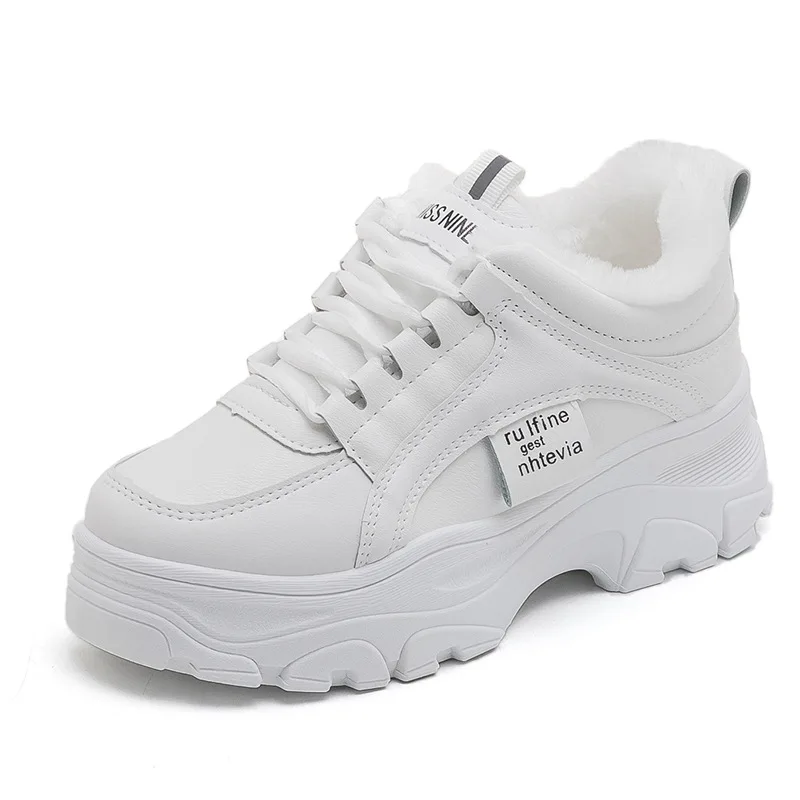 Женские плюшевые кроссовки, новинка зимы 2022, теплая хлопковая женская обувь, модная увеличивающая рост женская обувь для студентов в Корейс... 
Женские плюшевые кроссовки, новинка зимы 2022, теплая хлопковая женская обувь, модная увеличивающая рост женская обувь для студентов в Корейс...