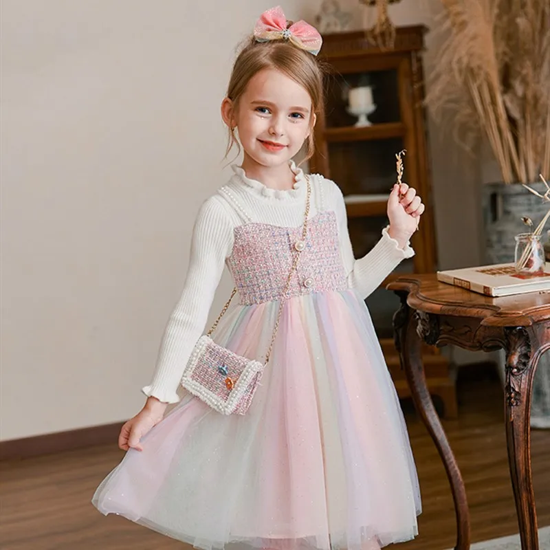 Little Princess Dress For Baby Girls Mesh Loose Hem Gowns Kids Long Sleeve Mid Length Girl Dresses Wedding Birthday Party Gowns
Little Princess Dress For Baby Girls Mesh Loose Hem Gowns Kids Long Sleeve Mid Length Girl Dresses Wedding Birthday Party Gowns