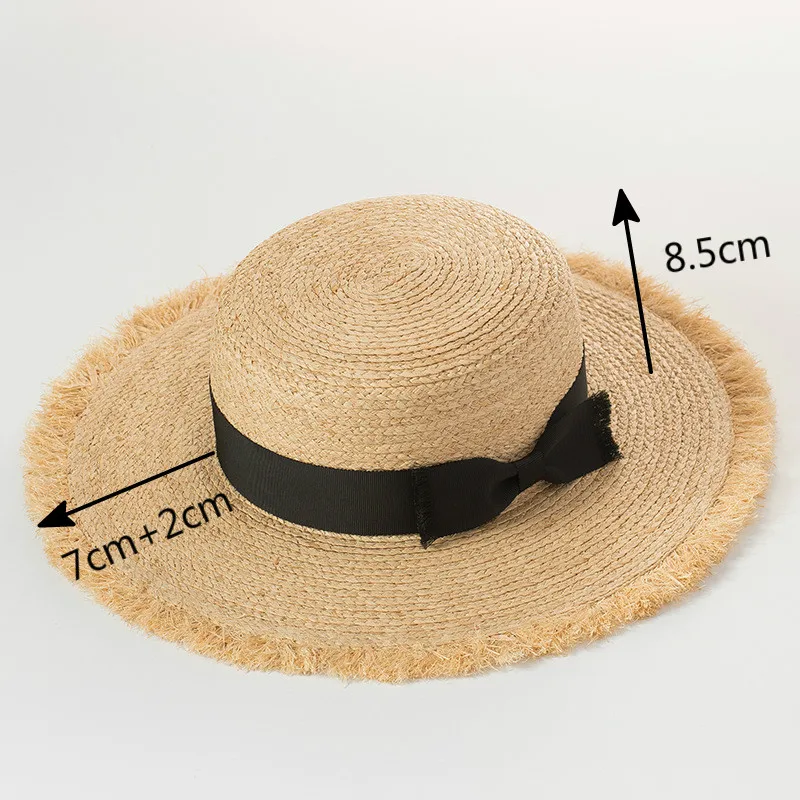 Lafite Straw Sun Hats For Women Ladies Summer Sunscreen Beach Hat With Bow Knot Tassel Brim Travel Vacation High Quality
Lafite Straw Sun Hats For Women Ladies Summer Sunscreen Beach Hat With Bow Knot Tassel Brim Travel Vacation High Quality