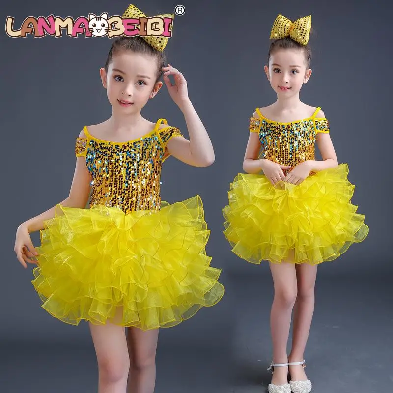 Children's Stage party performance clothes Girl pettiskirt Sequins Girls princess dress Dance costume
Children's Stage party performance clothes Girl pettiskirt Sequins Girls princess dress Dance costume